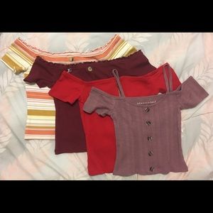 Set of 4 Crop top aeropostale S